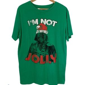 Darth Vader Star Wars “I’m Not Jolly” X-Mas Tee Men’s Sz L